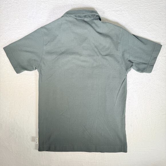 Vtg Levi's 1/4 Zip Short-Sleeve Polo Shirt Men's Size M Green 90s Retro Sporty - Picture 6 of 8